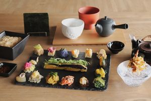 Nourish Hand-rolled vegetable sushi Teori-sushi YOH at AWOMB Karasuma Honten in Kyoto