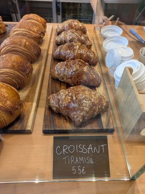 Coffee croissant at Magma Bakery Lab  in Barcelona