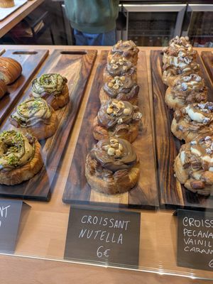 Nutella croissant roll at Magma Bakery Lab  in Barcelona