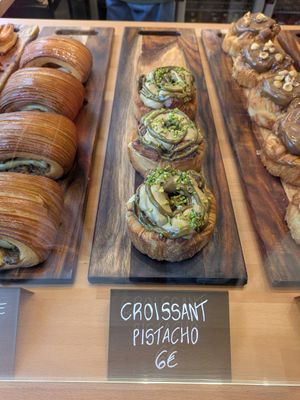 Pistacho Croissant roll at Magma Bakery Lab  in Barcelona