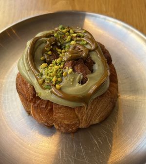 Pistachio croissant   at Magma Bakery Lab  in Barcelona