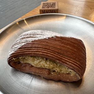 Dubai Chocolate Pain Suisse  at Magma Bakery Lab  in Barcelona