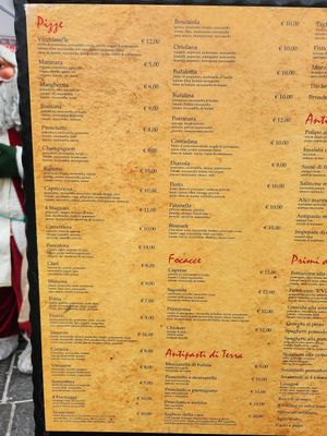 Menu Jan 2025 at E Vicchiarelle Dal 1903 in Naples