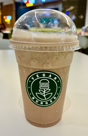 Chocolate coconut milkshake  at Vegan Burger - Al Ghurair Centre in Dubai