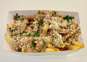 Truffle fries  at Vegan Burger - Al Ghurair Centre in Dubai