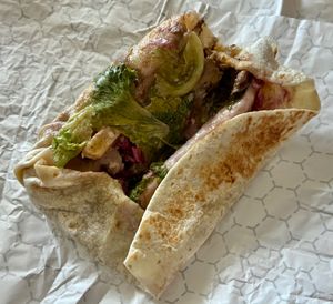Shawarma wrap  at Vegan Burger - Al Ghurair Centre in Dubai