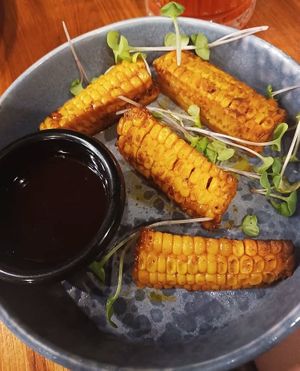 Corn ribs #Veganuary at Olive3 in Birkirkara