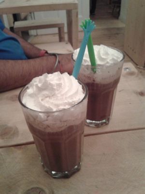 Hot chocolates at Let It Be in Berlin