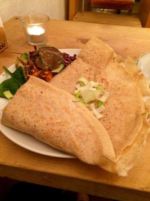 Cheeze crepe at Let It Be in Berlin