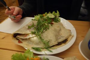 Savory crepe at Let It Be in Berlin