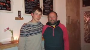 j veg and myself having a great time in let it be. at Let It Be in Berlin