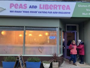   at Peas and Libertea in Whitley Bay