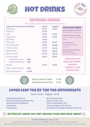  at Peas and Libertea in Whitley Bay