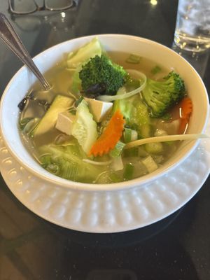 Miso veggie soup  at Thai Spices in Sedona