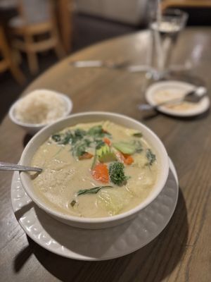 Green curry  at Thai Spices in Sedona