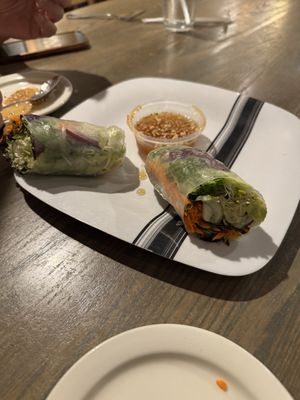Summer rolls   at Thai Spices in Sedona
