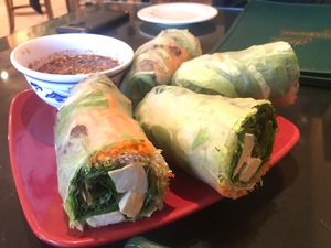 Fresh rolls = AMAZING!!!  at Thai Spices in Sedona