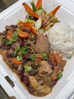 Stewed pea  at Vegan On The Island in Longwood