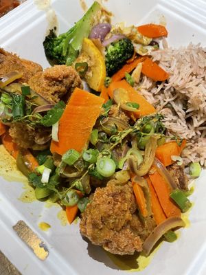 Curry  at Vegan On The Island in Longwood