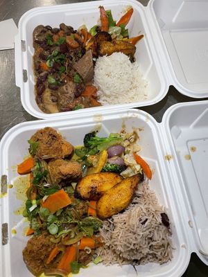 Togo meals  at Vegan On The Island in Longwood