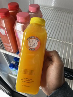 Fresh juices  at Vegan On The Island in Longwood
