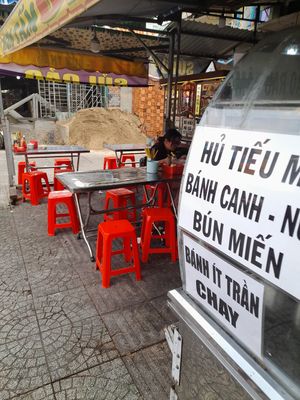 Seating area at Quán Chay 407 in Ho Chi Minh City