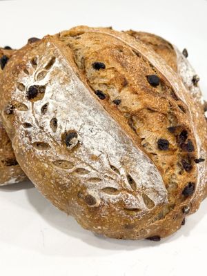 Cinnamon Raisin Sourdough Boule at Charity's Vegan Kitchen in Port St Lucie