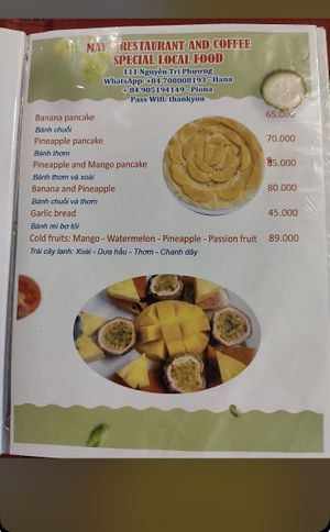   at May's Restaurant & Coffee Booking Office in Hoi An