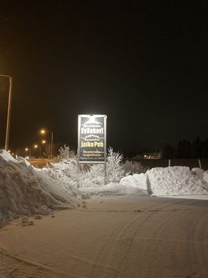 Sign   at Ylläksen Eväskori in Aekaeslompolo