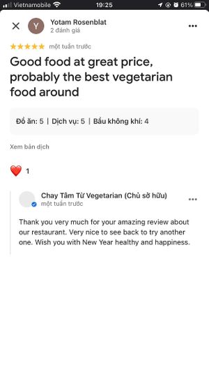  at Chay Tam Tu Vegetarian in Vung Tau