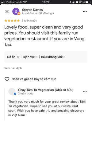  at Chay Tam Tu Vegetarian in Vung Tau
