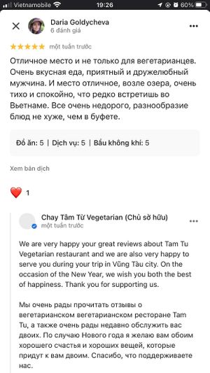  at Chay Tam Tu Vegetarian in Vung Tau