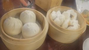 Veg buns and bbq pork buns at Veggie Kingdom - Causeway Bay - 緻素坊 in Hong Kong Island