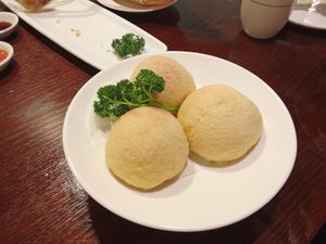 Snow Mountain Veggie BBQ Pork Buns. at Veggie Kingdom - Causeway Bay - 緻素坊 in Hong Kong Island