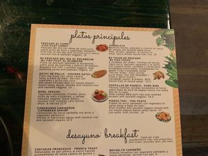 main plates at Buena Vista in Bocas Del Toro