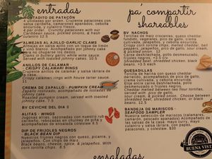 appetizers, shareables at Buena Vista in Bocas Del Toro