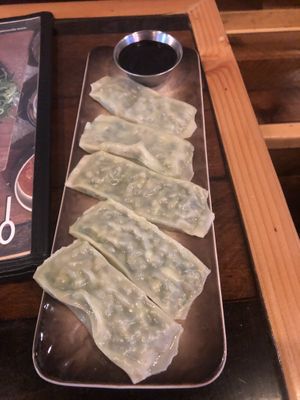 Vegan steam dumpling   at Spoonsticks in Massapequa