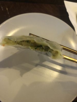 Vegan steam dumpling   at Spoonsticks in Massapequa