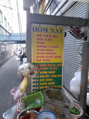 Menu in Vietnamese only #Veganuary at Phương Vy in Ho Chi Minh City