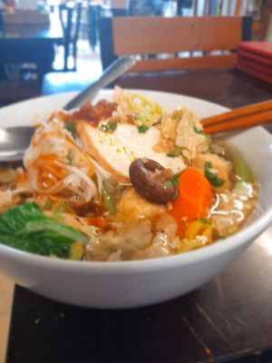 Hu tieu chay. My take away at home #Veganuary at Phương Vy in Ho Chi Minh City