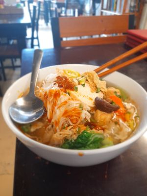 Hu tieu chay. Brought it home #Veganuary at Phương Vy in Ho Chi Minh City