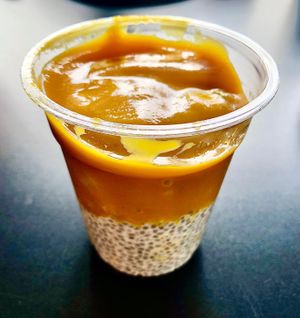 Mango chia pudding  at Brunch City in Dubai