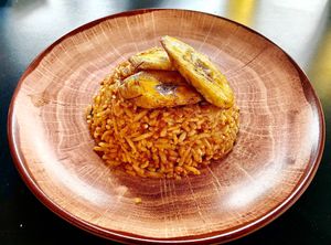 Jollof rice at Brunch City in Dubai