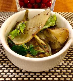 Fennel salad  at Oceana Restaurant in Dubai