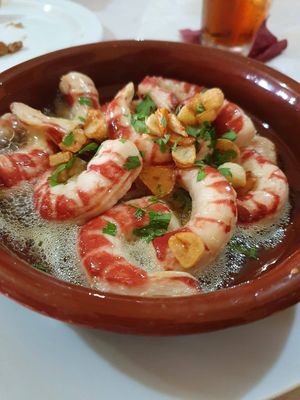 Gambas at Aloe in Almeria