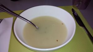 Parsnip soup at Le Bistrot de l'ile in Nantes