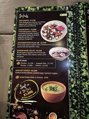 Menus  at Julie Mango Restaurant in Kingston