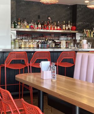 Full vegan bar at Francis Burger Joint  in Minneapolis