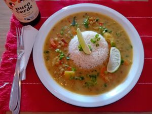 Jamaican curry at Severina na Augusta  in Sao Paulo