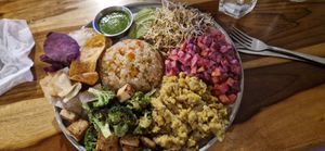 Roots plate at Roots Restaurant in Manuel Antonio